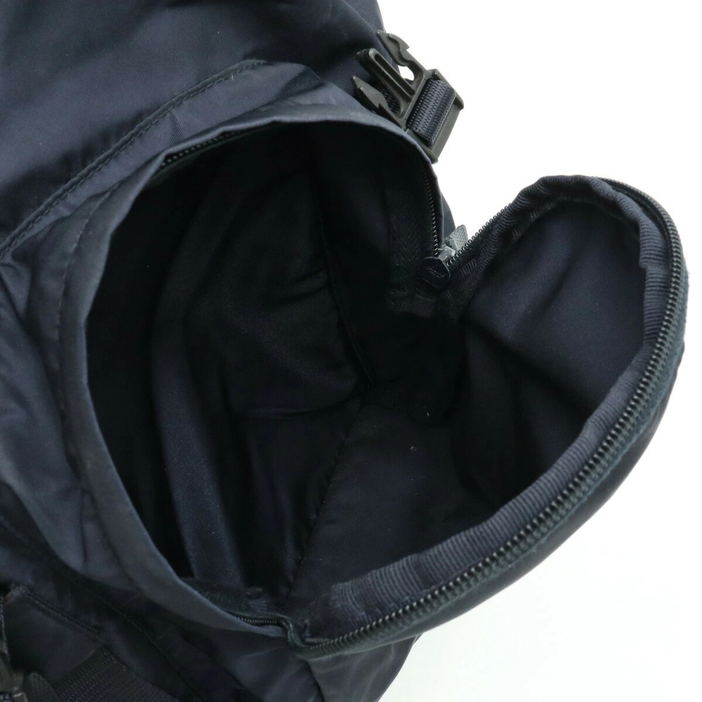 Prada Backpack Rucksack Daypack Canvas Navy Blue - Picture 7 of 8
